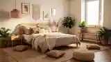 Sypialnia w stylu jasno-łagodnym