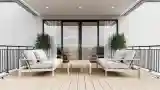 Balkon w stylu minimalistycznym