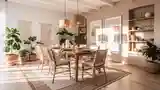 Stylizacja Boho Jadalnia