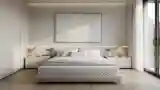 Minimalist Master Bedroom in Soft White Tones