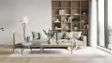 Scandinavian Dining Room with Wood