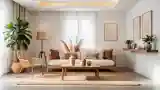 Living Room in Warm Wood Tones