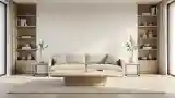 Natural Wood Accents Living Room