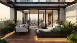 Dwupiętrowy Balkon z Wizją Miasta