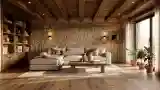Golden Rustic Living Room