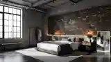 Elegant Industrial Bedroom
