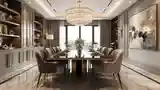 Luxury Dining Room with Marble