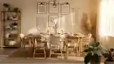 Boho Dining Room with Rattan Elegance