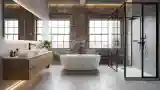 Minimalist Industrial Bathroom