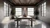 Elegant Industrial Boardroom
