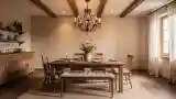 Rustic Dining Room with Warm Ambiance