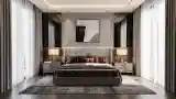 Luxurious Master Bedroom in Monochrome