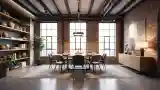 High Loft Dining Room Elegance