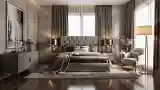 Sufit z marmuru, elegancja w kolorze szarości