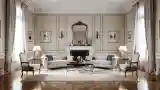 Grand Salon with Wood and Marble