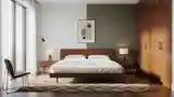 Sunlit Mid-Century Modern Bedroom