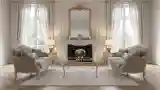 Classical Salon with Marble and Velvet