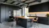 Nowoczesna Kuchnia z Betonem i Drewniem