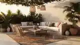 Boho Taras z Drewna i Rostu