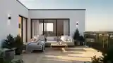 Scandinavian Terrace with Wood and Soft Tones