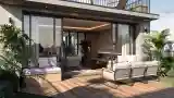 Terrace with Wood and Glass