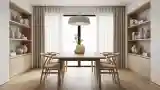 Elegant Dining Room in Natural Wood