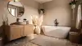 Bohemian Bathroom with Warm Textures