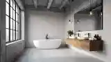 Industrial Concrete Bathroom Oasis