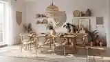 Elegancka Jadalnia w Stylu Boho