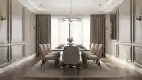 Salon Do Jadalnia W Klasycznym Stylu