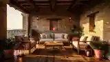 High-End Rustic Terrace