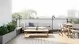 Terrasa w stylu minimalistycznym