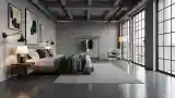 Słoneczny Sypialnia Industrialna