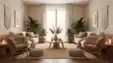 Bohemian Lounge with Natural Textures