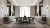 Dining Room with Crystal and Wood