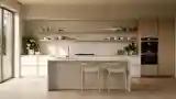 Japandi Kitchen in Open Architecture
