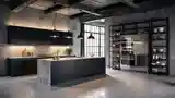 Industrialna Kuchnia z Betonem i Stalą