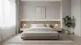 Japandi Sypialnia z Drewnem