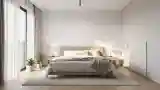 Minimalist Bedroom with Warm Light