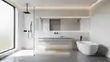Przestronna łazienka w stylu minimalistycznym
