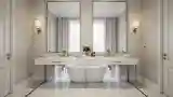 Minimalist Bathroom with Marble