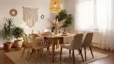 Stylowy Jadalnia W Stylu Boho