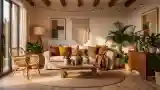 Elegancka Sypialnia W Stylu Bohemian