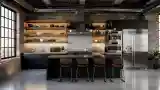 Industrial Kitchen with Elegance