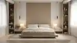 Sufit drewniany w pokoju spa