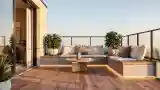 Wood and Concrete Terrace