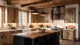 Rustic Kitchen with Warm Wood