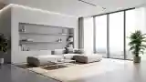 High-End Lounge with Minimalist Elegance