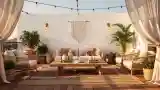 Boho Taras z Wzgórzami