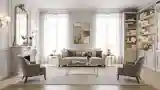 French Classic Dining Room with Marble and Gold